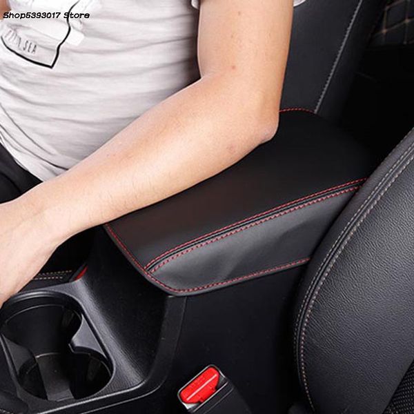 

car console armrest box protector cover leather sleeve central handrail box anti-dirty set for cx5 cx-5 2017 2018 2019