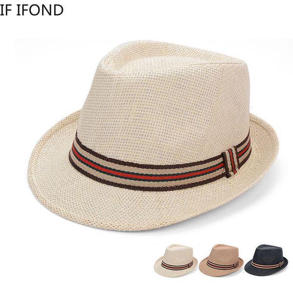 

fashion summer casual beach sun straw panama jazz hat visors hats, Blue;gray