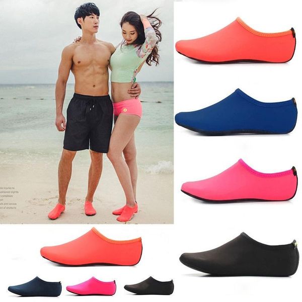 

men women barefoot water surf shoes quick dry upstream shoes beach pool swim bathing sneaker yoga wet swimming socks, Black