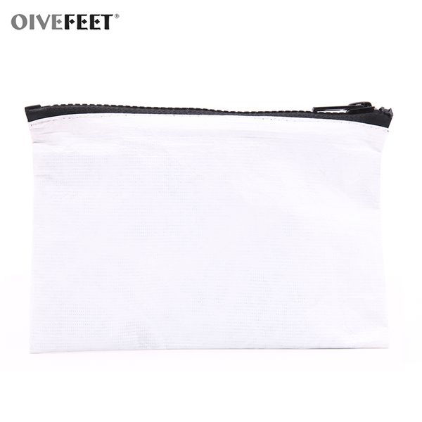 

oivefeet,tyvek waterproof white cosmetic bag beauty makeup pouch clutch storage toiletry bag wet swimsuit custom accept