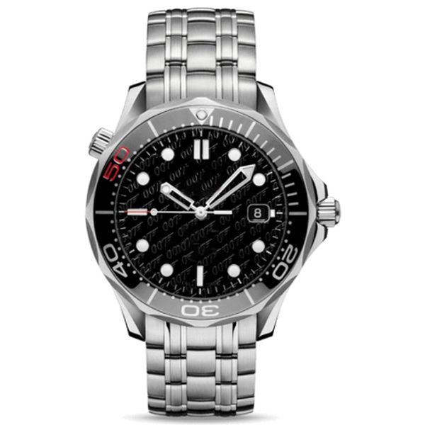 

Новые Top Luxury Mens часы Профессиональный 300м Джеймс Бонд 007 50TH Anniversary черный циферблат