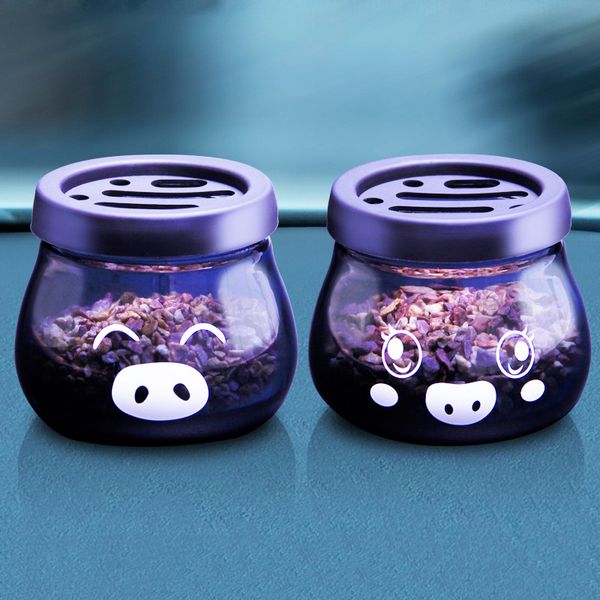 

car-styling cartoon couple of pig car perfume dashboard decoration ornament cute zeolite stone automobile interior air freshener