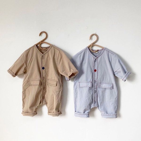 

milancel ребенка девушка с длинным рукавом ползунки осень новых мальчиков комбинезон япония одежду из чистого хлопка ползунки, Blue