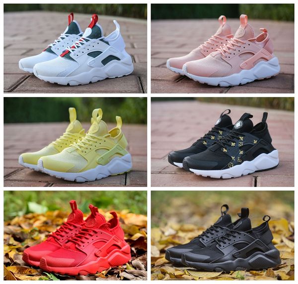 

2020 huarache run ultra men women running shoes triple black white red cool grey pink mens trainer breathable sneaker outdoor sports walkin