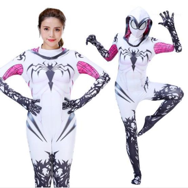 

start womens festival designer jumpsuits casual apparel halloween cosplay theme costume avengers fashion spider style movie, Black;red