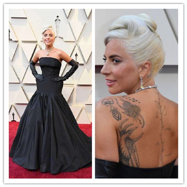 Grosshandel Oscar 2019 Lady Gaga Roter Teppich Kleid Schwarz
