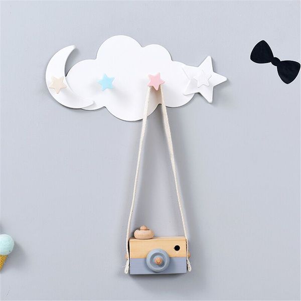

cloud cartoon wall adhesive hook wall hanging door clothes hanger seller installed bathroom row hook seamless strong t3