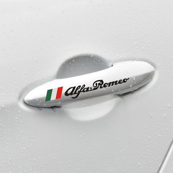 

4pcs car door handles decorative style and personality for alfa romeo giulietta 147 159 166 167 car stickers