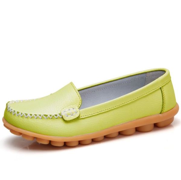 

women flats casual shoes leather soft bottom comfortable women's shoes, Black