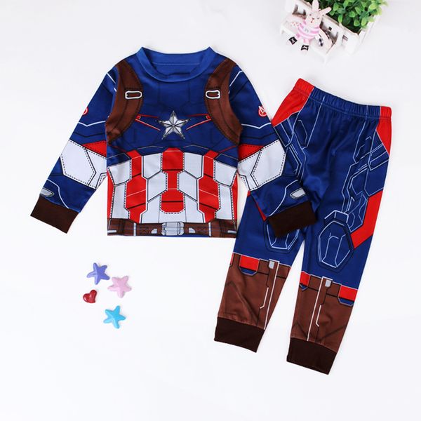 

2016 autumn hulk pajamas for boys super hero pajamas pants batman iron man tracksuit spiderman batman pajamas suits sleepwear, Blue;red