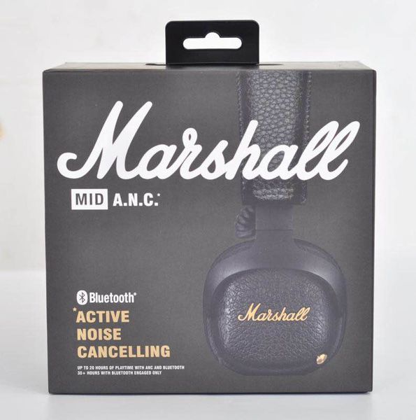 

Marshall MID ANC Bluetooth Наушники Deep Bass DJ Hifi Беспроводная стереофоническая наушники-вклады