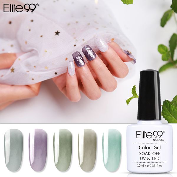 

elite99 10ml glacier black nail art gel polish soak off jelly gel varnish semi permanent nail polish primer for nails gellak, Red;pink