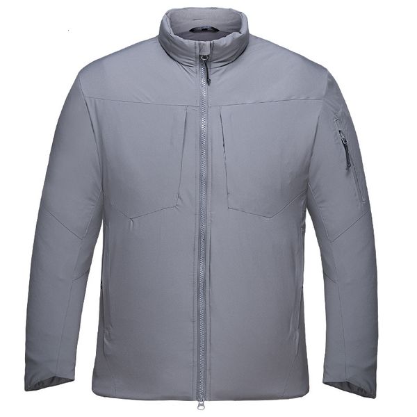 

outdoor tactical charge jackets waterproof polyamide fabric thinsulate cotton warm no liner hiking camping climbing coat, Blue;black