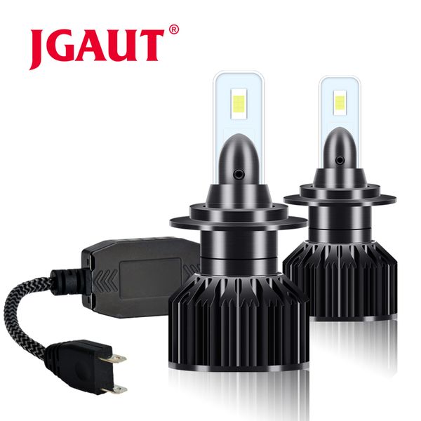 

jgaut v2 car headlight h7 led h4 led h1 h11 h3 h13 h27 880 9006 9007 72w 8000lm 6500k 12v 24v auto headlamp cob fog light bulb