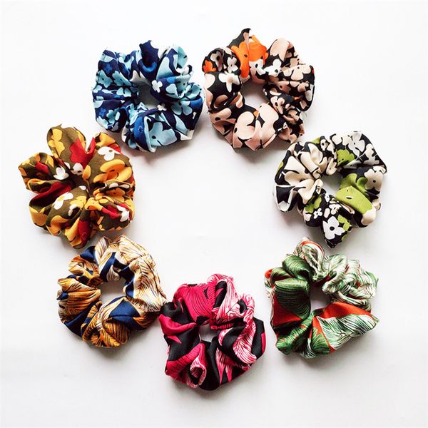 

scrunchies headwear large intestine hair ties ropes elastic stripe hairbands girls ponytail holder trendy hair accessories wholesale fj633, Slivery;white