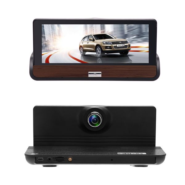 

night vision dash cam 3g 7'' touch screen car dvr dual camera gps navigation bluetooth wifi recorder with rear view camera