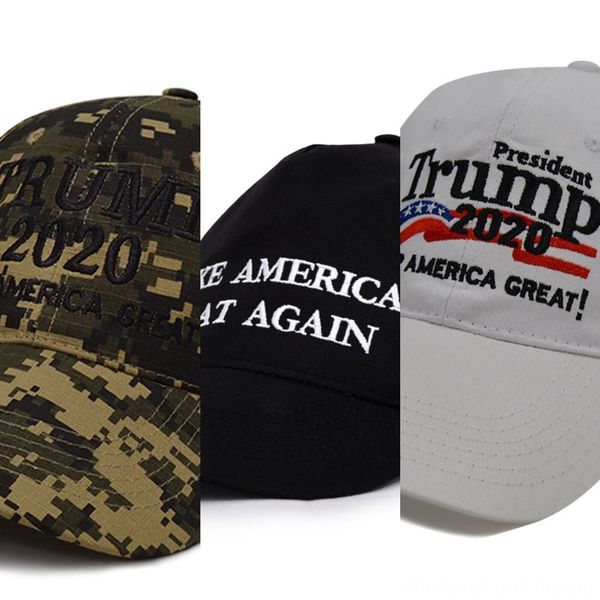 

zakzz o6922 camouflage donald trump letter baseball cap make america great 2020 hat camo embroidery star hatflag 3d adjustable snapback dhl, Blue;gray