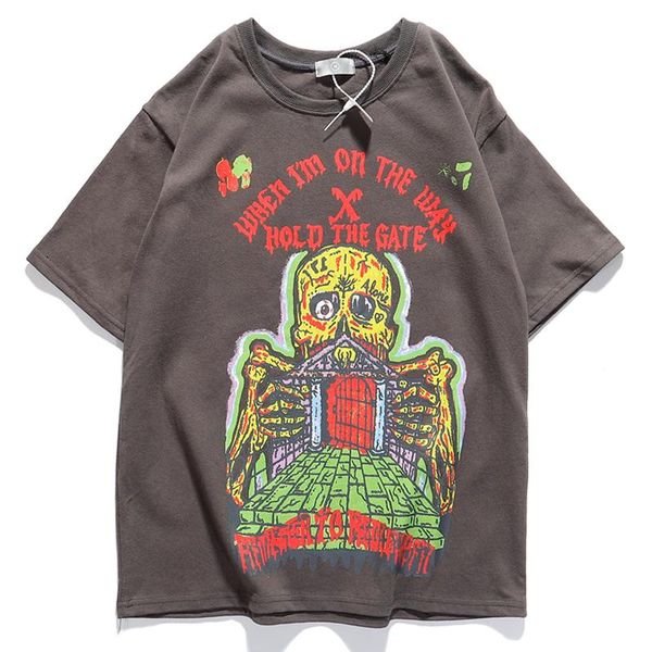 

dark icon xxxtentacion kanye west season 6 men 1:1 hold the gate t shirts tees short sleeve t shirt