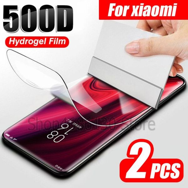 

500d hydrogel film screen protector for xiaomi mi 8 9 lite se 9t pro screen protector for xiaomi mi 8 5x cc9 a1 a2 lite a3 film