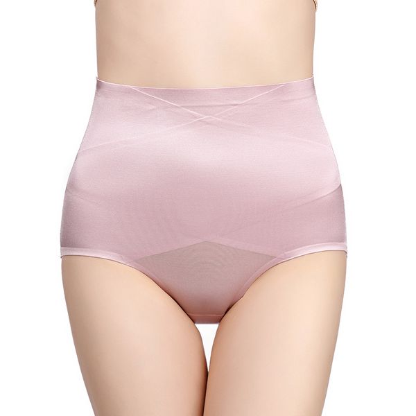 

high waist shaper seamless cotton panties slimming lingerie women underwear breathable cotton ladies briefs, Black;pink