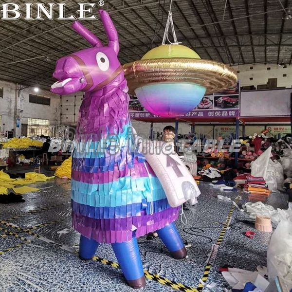 

индивидуальные 3mh фиолетовый гигантский надувного pinata надувных осел pinata животные мультфильм для рекламы