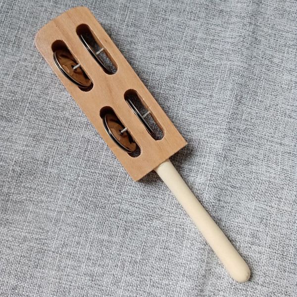 

wooden rattle orff instruments si ling plate fork children's educational musical instrument toy wood children's toy. 05