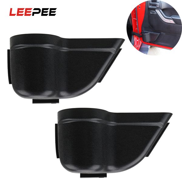 

leepee 1 pair car organizer stowing tidying car door storage boxes for 2011-2018 wrangler jk jku 2/4 doorpocket front