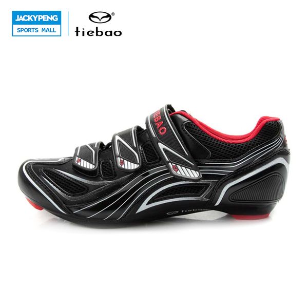 

tiebao brand professional bicycle cycling shoes men's shoes bike road biking for men patos mtb tb16-b1235, Black