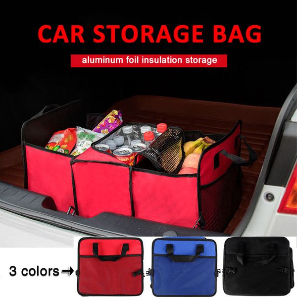 

auto accessories car organizer trunk collapsible toys food storage truck cargo container bags box black car stowing tidying