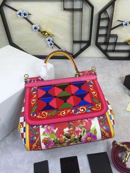 

l0583 classic 100% real leather famous women handbag fashion purses female runway