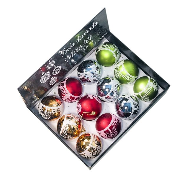 

12pcs christmas tree decor ball 80mm bauble xmas party hanging ball christmas for home decorations