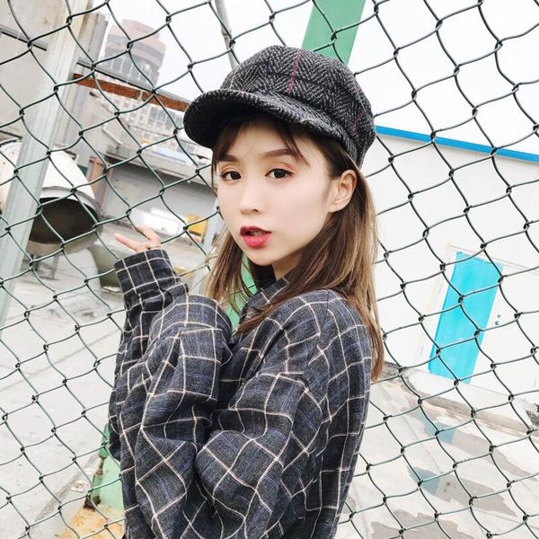 

женщины береты cap autumnwinter hat для женщин хлопок vintage solid colors мягкая beanie hat женская мода классические береты, Blue;gray