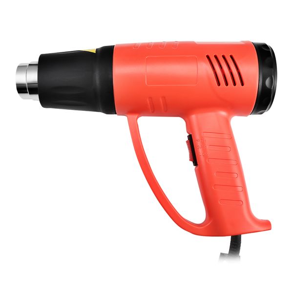 

2000w electric air gun thermal power tool with 4 nozzles two-gear air 250 - 500l/min flow volume gun
