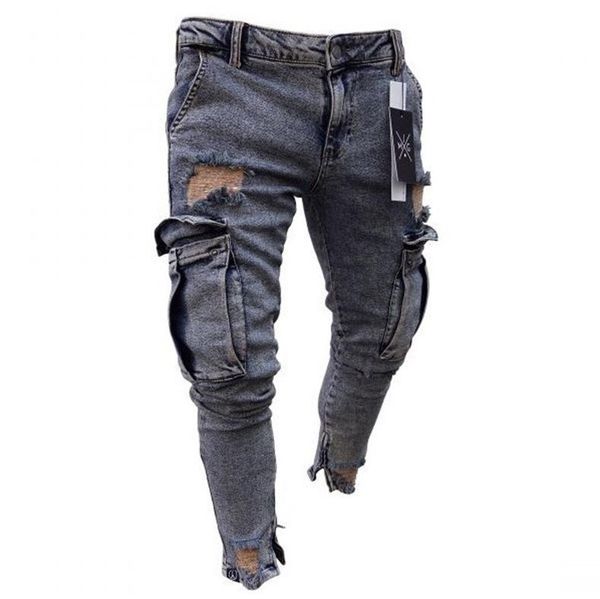 

2020 моделеѬ мђжкие джин Ѭоконе бѬки мђжкие оенние skinny jeans  болим каѬм Blue