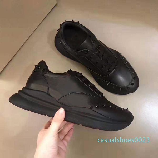 

spike sneakers luxury paris triple s shoes red leather mens rubber running shoes women trainers vintage dad shoes c23, Black
