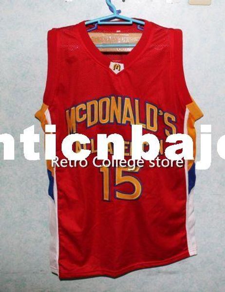 

#15 blake griffin dolphins mcdonald all american basketball jersey retro stitched sewn customize an xs-6xl vest jerseys, Black;blue