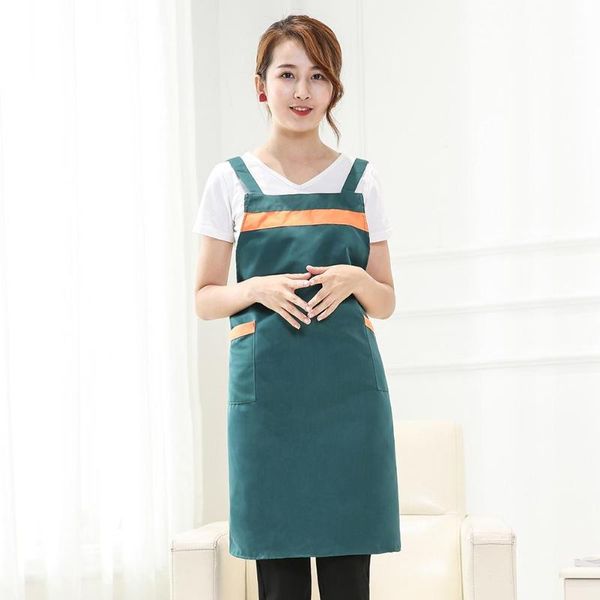 

women men kitchen cooking apron with pockets chef waiter home baking dress aprons