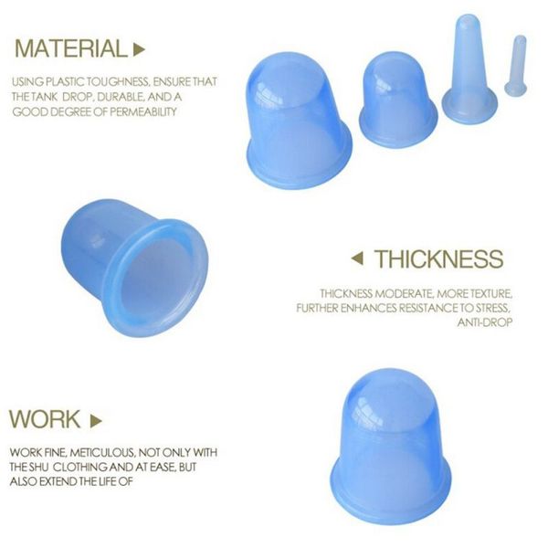 

silicone cupping cup set vacuum cup cupping therapy set silicone face body massage