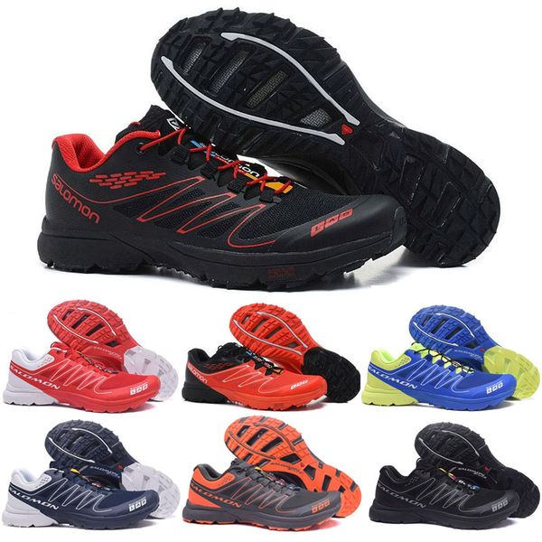 

men running shoes speed cross s-lab triple black red outdoor hiking jogging sneakers athletic shoes speedcross s-lab sports trainer sneakers