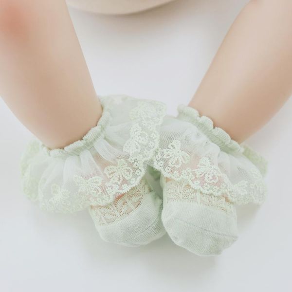 

socks baby girls solid soft non-slip floor, Pink;yellow