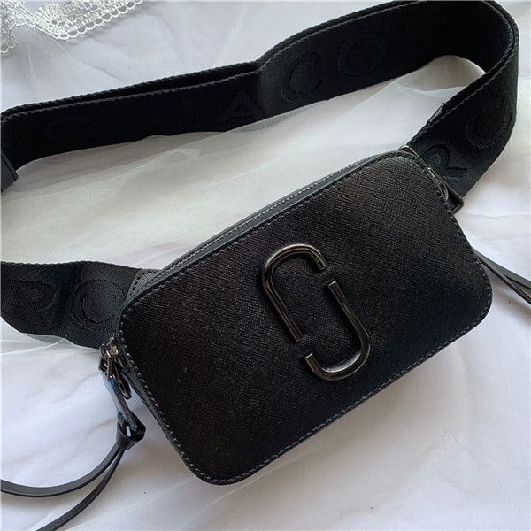 

2020 new canvas leather with wide shoulder belt women's shopping bag
