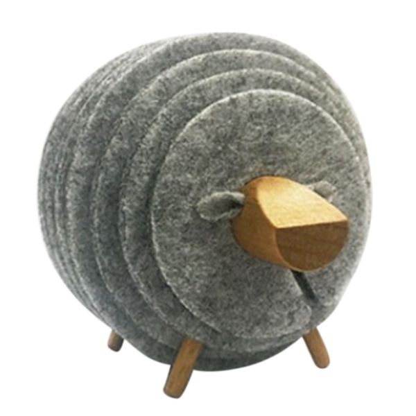 

sheep shape anti slip cup pads coasters insulated round felt cup mats japan style creative home office decor art crafts gift,l