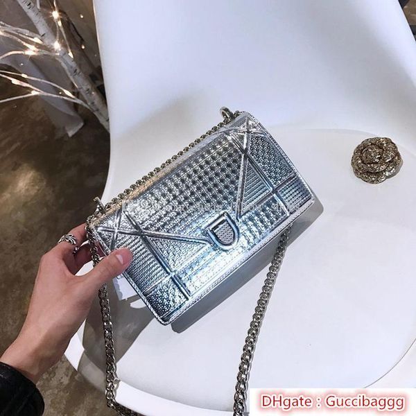 

2020 designer handbag luxury handbags ladies chain shoulder bag patent leather diamond luxury evening bags cross body bag