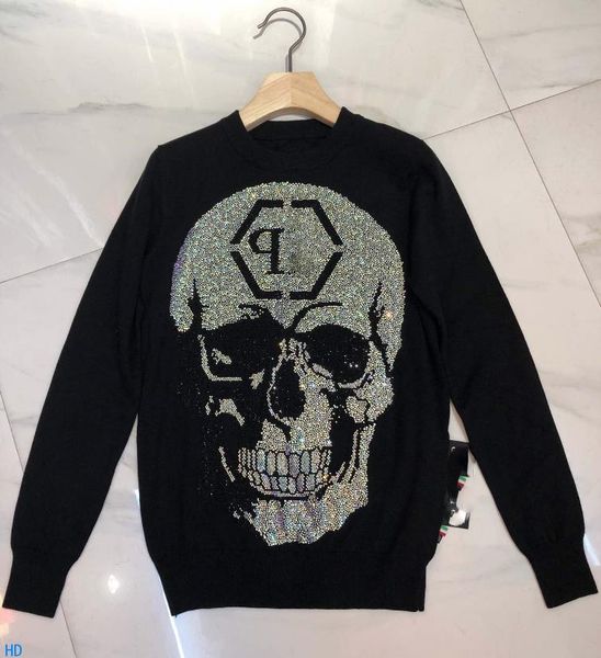 

2019 Свитер Высокого Качества Повседневная Luxuryl Бисером Джемпер О-Образным Вырезом