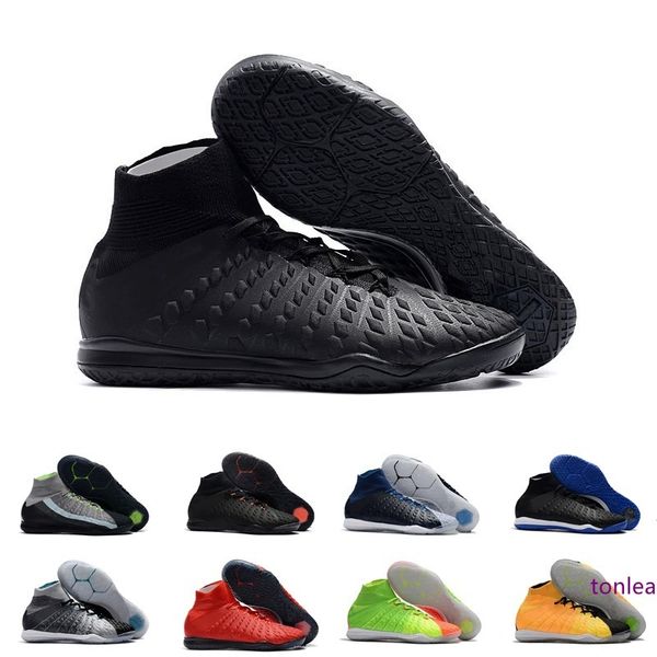 

wholesale mens ankle ic soccer cleats hypervenom phantom iii df soccer shoes neymar ic football boots cleats men football shoes