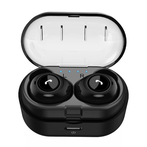 

Designer Wireless Bluetooth Earphones Touch Control V5.0 Mini Portable In-Ear HiFi Headset Sport IPX5 Waterproof Earphones 2 Colors