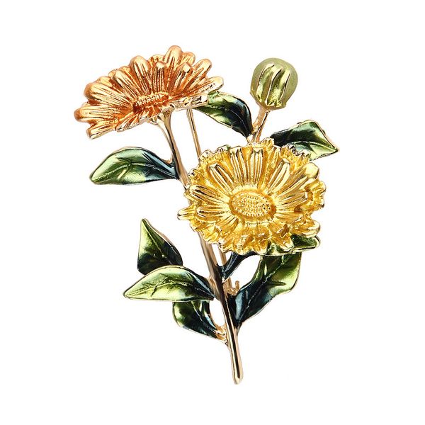 Acheter Daisy Fleur Broche Pins Rose Jaune Violet Marguerite Broche Marguerite Boutonnière Mariage épinglette Designer Accessoires Bijoux Printemps