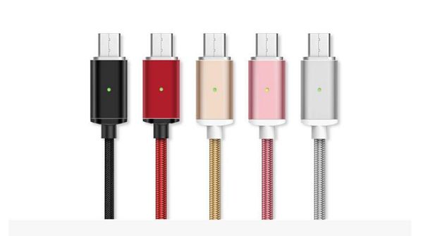 

Magnetic u b fa t charging cable nylon braided wire high peed data ync micro u b cable charger for am ung huawei android phone 2 4a 50pc