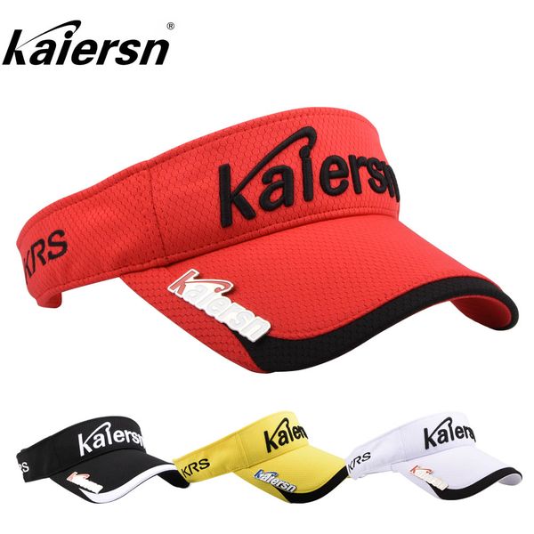 

2019 new arrival outdoor sun golf caps for men and women summer 4 colors sport cap golf ball hat with marker, Black;white