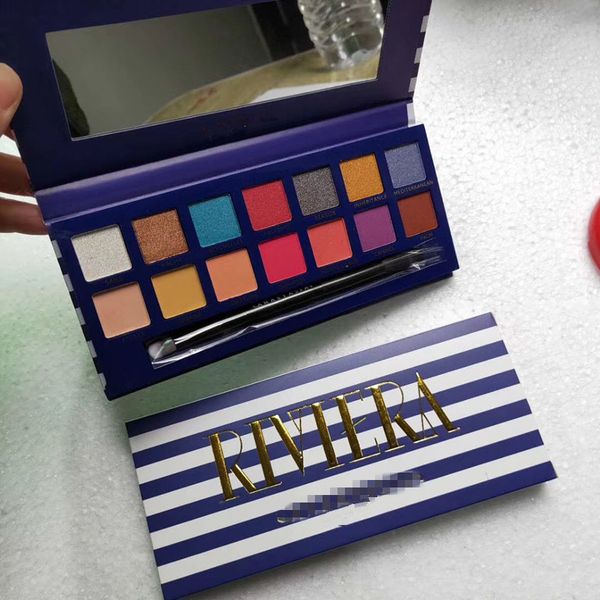 

2019 NEW Фирменные палитры для макияжа RIVIERA 14 цветов Палитры теней для век Shimmer Matte Тен